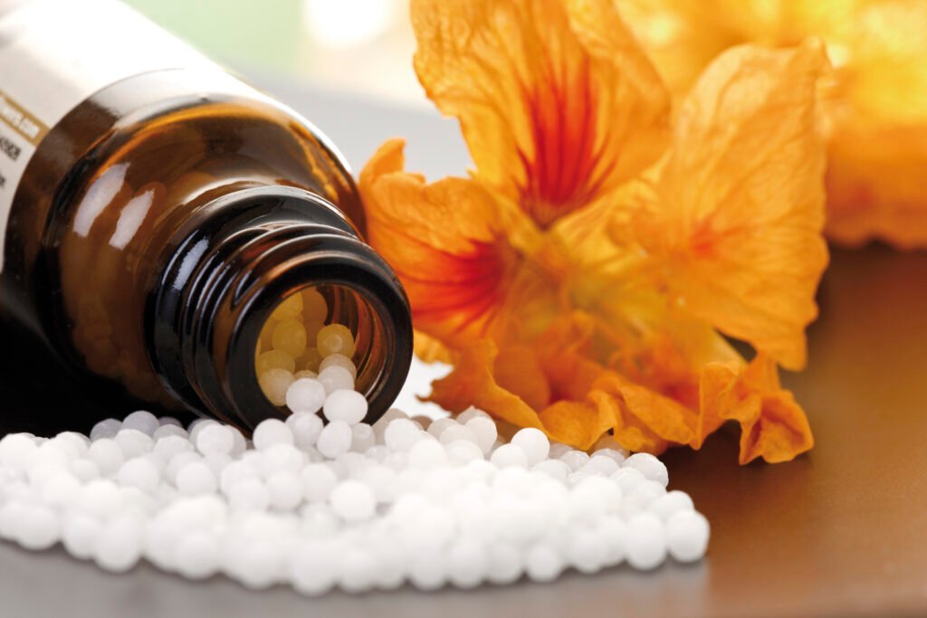 Homeopathy uses highly diluted substances to stimulate the body's natural healing mechanisms, minimizing the risk of side effects.