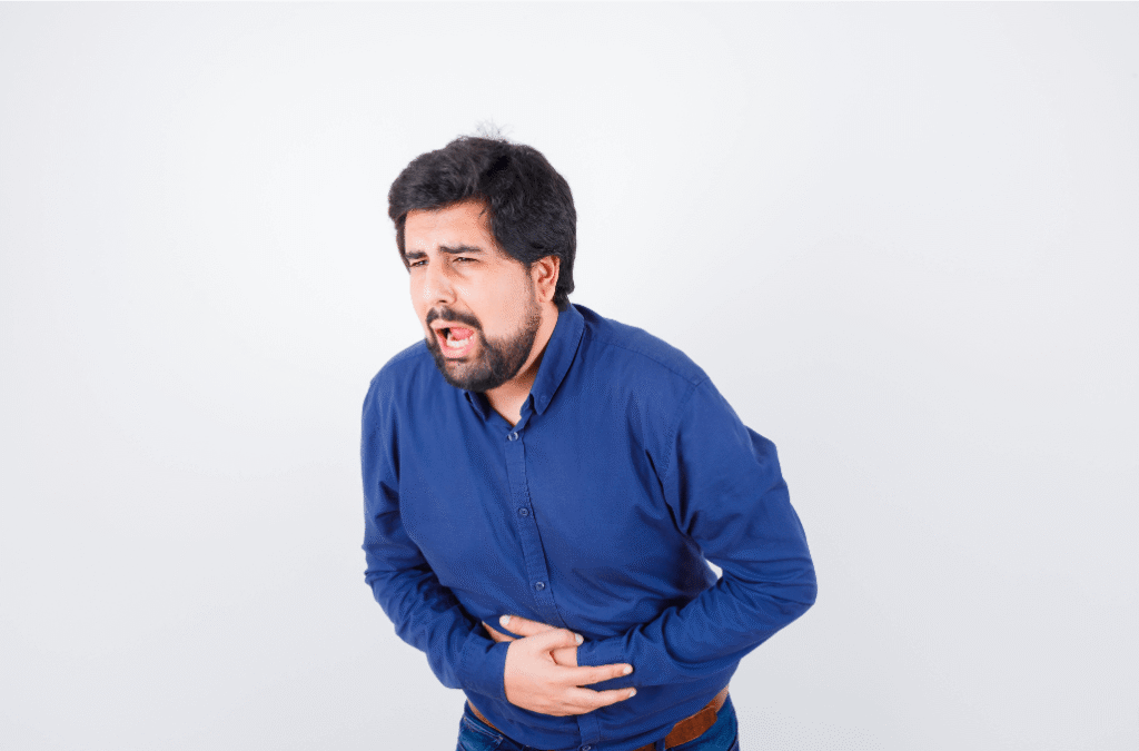Constipation with bloating, gas, and a craving for sweets. Symptoms worsen in the late afternoon and early evening.
