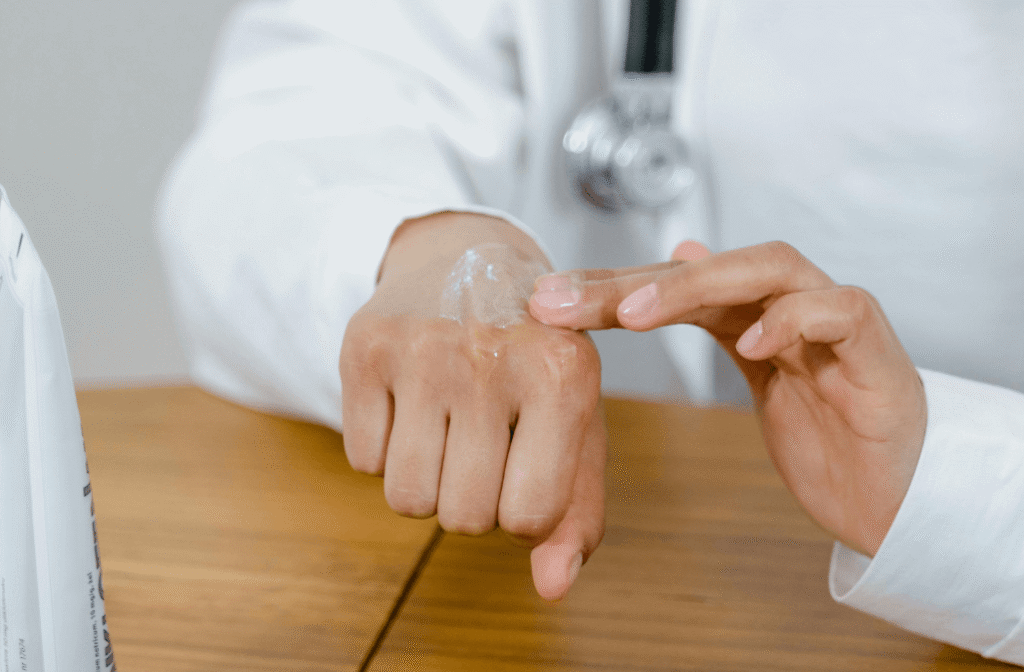 With homeopathic medicine, use coconut oil or calendula cream for external use. 